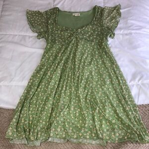 See You Monday Green Casual Dress
